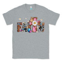Heather Grey faith cross Classic Tee - Artiststas