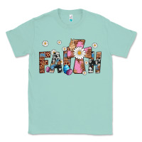 Seafoam faith cross Classic Tee - Artiststas