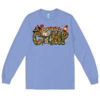 Colony Blue Summer Camp Long Sleeve Tee - CowhideDigitalArt