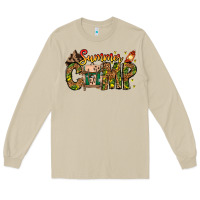 Mushroom Summer Camp Long Sleeve Tee - CowhideDigitalArt