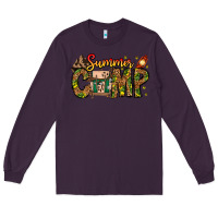 Plum Summer Camp Long Sleeve Tee - CowhideDigitalArt