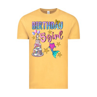 Vintage Mustard birthday girl 5 Vintage Tee - BundleAndBundleShop