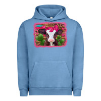 Pigment Pebble Blue valentines day baby calf Urban Hoodie - Jasminsmagicworld