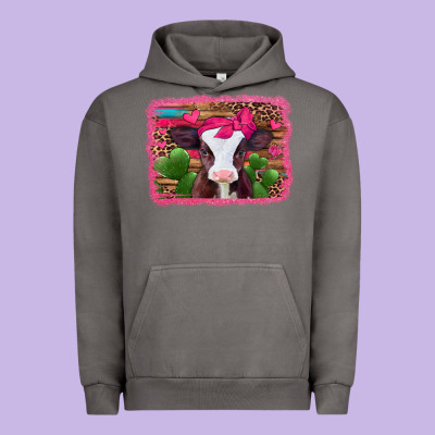 Valentines Day Baby Calf Urban Hoodie Designed By Jasminsmagicworld