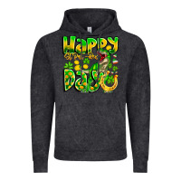 Vintage Black Happy St Patricks Rex Day Vintage Hoodie - CowhideDigitalArt