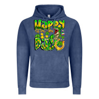 Vintage Denim Happy St Patricks Rex Day Vintage Hoodie - CowhideDigitalArt