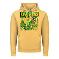 Vintage Mustard Happy St Patricks Rex Day Vintage Hoodie - CowhideDigitalArt