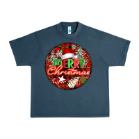 Midnight Navy Merry christmas Urban Heavy Tee - FaDigitalArtStudio