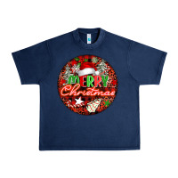 Navy Merry christmas Urban Heavy Tee - FaDigitalArtStudio