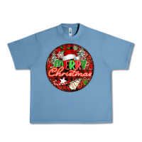 Pebble Blue Merry christmas Urban Heavy Tee - FaDigitalArtStudio