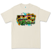 Bone Montana Map Sunflower Cactus Serape Premium Tee - RanaPortraitStore