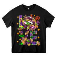 Black Mardi Gras love lips Heavy Core Tee - HowdyJamesFarm