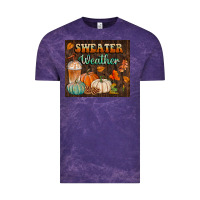 Cloud Purple sweater weather tumbler Vintage Tee - BundleAndBundleShop