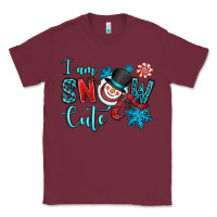 Burgundy i am snow cute Classic Tee - OliviaCreatesArt