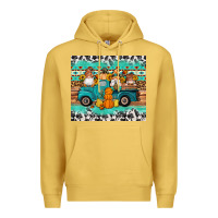 Antique Gold western fall truck gnomes tumbler Premium Hoodie - Artiststas