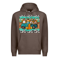 Coffee western fall truck gnomes tumbler Premium Hoodie - Artiststas
