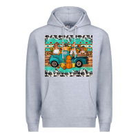 Heather Grey western fall truck gnomes tumbler Premium Hoodie - Artiststas
