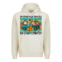 Oatmeal Heather western fall truck gnomes tumbler Premium Hoodie - Artiststas