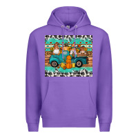 Purple western fall truck gnomes tumbler Premium Hoodie - Artiststas
