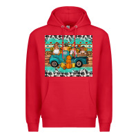 Red western fall truck gnomes tumbler Premium Hoodie - Artiststas