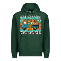 Sports Green western fall truck gnomes tumbler Premium Hoodie - Artiststas
