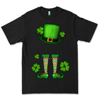 Black Custom name St. Patrick's leprechaun Premium Tee - OliviaCreatesArt