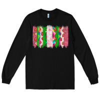Black summer brushstrokes Long Sleeve Tee - CowhideDigitalArt