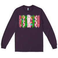 Plum summer brushstrokes Long Sleeve Tee - CowhideDigitalArt