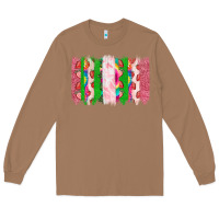 Toasted Coconut summer brushstrokes Long Sleeve Tee - CowhideDigitalArt
