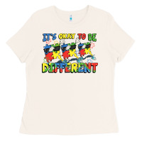 Bone It's okay to be different Autism Ladies Tee - FaDigitalArtStudio