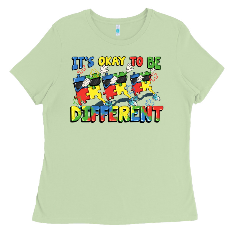 It's Okay To Be Different Autism Ladies Tee by FaDigitalArtStudio | Teevron