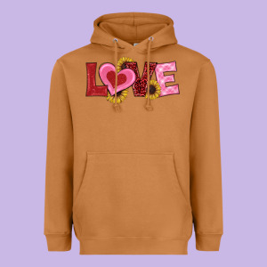 Valentines Day Love Sunflowers Heavyweight Hoodie Designed By Ranaportraitstore