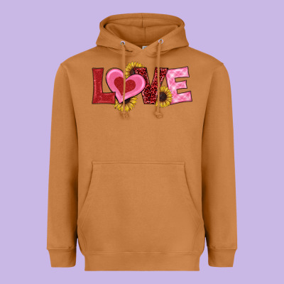 Valentines Day Love Sunflowers Heavyweight Hoodie Designed By Ranaportraitstore
