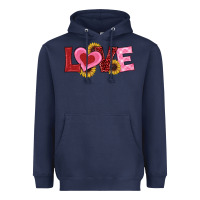 Navy valentines day love sunflowers Heavyweight Hoodie - RanaPortraitStore