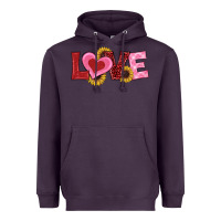 Plum valentines day love sunflowers Heavyweight Hoodie - RanaPortraitStore