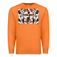 Carrot cowhide brushstrokes Premium Sweatshirt - RanaPortraitStore
