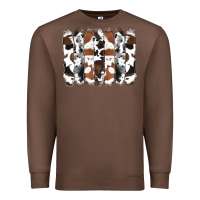 Chestnut cowhide brushstrokes Premium Sweatshirt - RanaPortraitStore