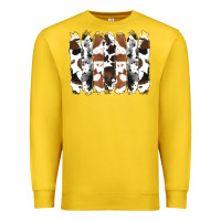 Lemon cowhide brushstrokes Premium Sweatshirt - RanaPortraitStore