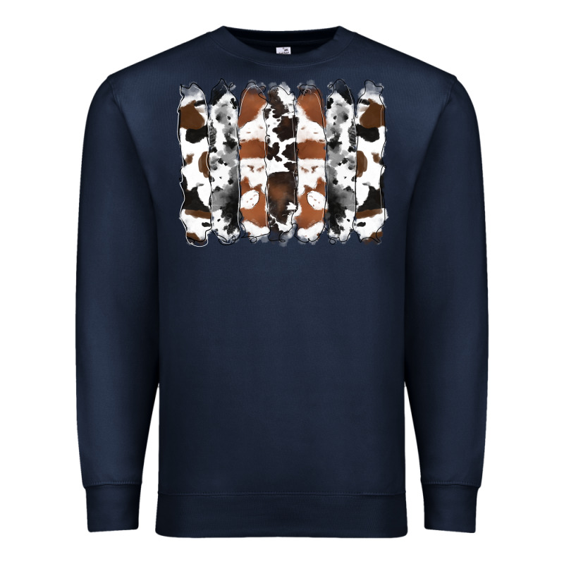 Cowhide Brushstrokes Premium Sweatshirt by RanaPortraitStore | Teevron