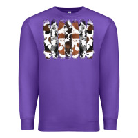 Purple cowhide brushstrokes Premium Sweatshirt - RanaPortraitStore
