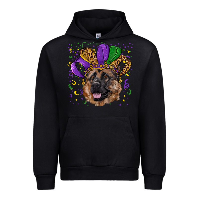 Mardi Gras Hat German Shepherd Urban Hoodie by RanaPortraitStore | Teevron