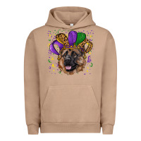 Pigment Burro Mardi gras hat german shepherd Urban Hoodie - RanaPortraitStore