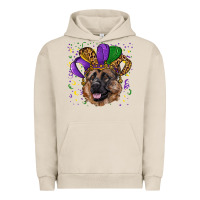 Pigment French Oak Mardi gras hat german shepherd Urban Hoodie - RanaPortraitStore