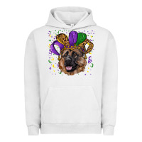 Pigment Lunar Rock Mardi gras hat german shepherd Urban Hoodie - RanaPortraitStore