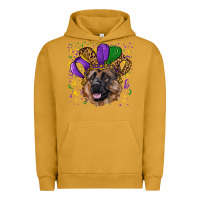 Pigment Peanut Butter Mardi gras hat german shepherd Urban Hoodie - RanaPortraitStore