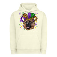 Pigment Pistachio Mardi gras hat german shepherd Urban Hoodie - RanaPortraitStore