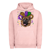 Pigment Salmon Mardi gras hat german shepherd Urban Hoodie - RanaPortraitStore