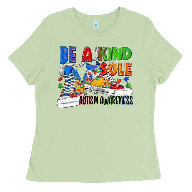 Be A Kind Sole Autism Awareness Ladies Tee by FaDigitalArtStudio | Teevron