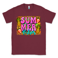 Burgundy summer vibes leopard background Classic Tee - Jasminsmagicworld