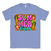 Colony Blue summer vibes leopard background Classic Tee - Jasminsmagicworld